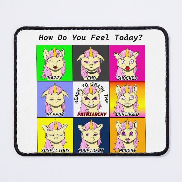 Item preview, Unicorn Mood Chart Alternate designed and sold by Batmantis275.