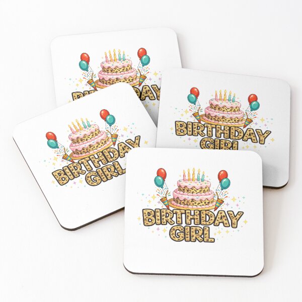 Item preview, Birthday Girl Leopard Cake Bday Party Family Match designed and sold by QuiteOrbit.