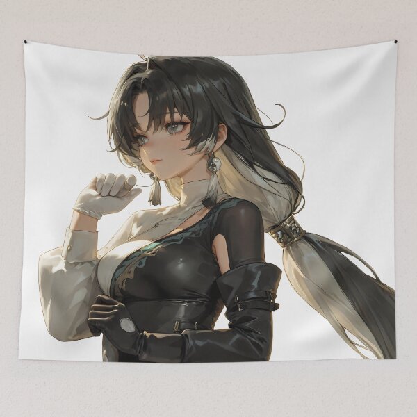 Item preview, Jianxin Wuthering Waves Calm Heroine in Black and White designed and sold by Spraykart.