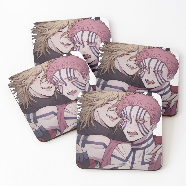 Item preview, Akaza Demon Slayer Blushing Duo Close Up designed and sold by Spraykart.