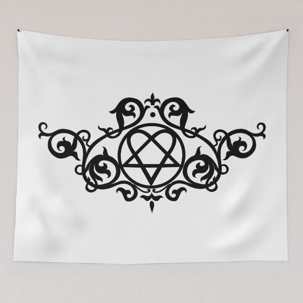 Item preview, Heartagram. Ornamental Gothic design designed and sold by Tribalgothss.
