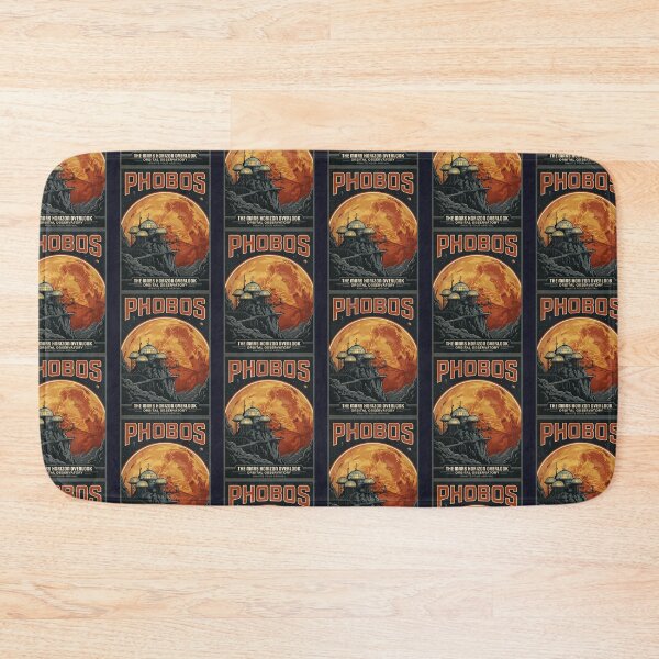 Item preview, Phobos Moon Retro NASA Travel Poster Mars Horizon designed and sold by RetroRewind Studio.