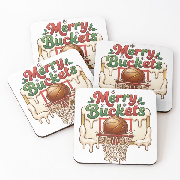 Item preview, Merry Buckets Christmas Basketball Hoop  designed and sold by LuloCreative.