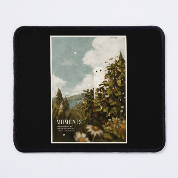 Item preview, Whimsical Ghost Meadow Scene with Vintage Storybook Landscape Mood designed and sold by ferminhays.