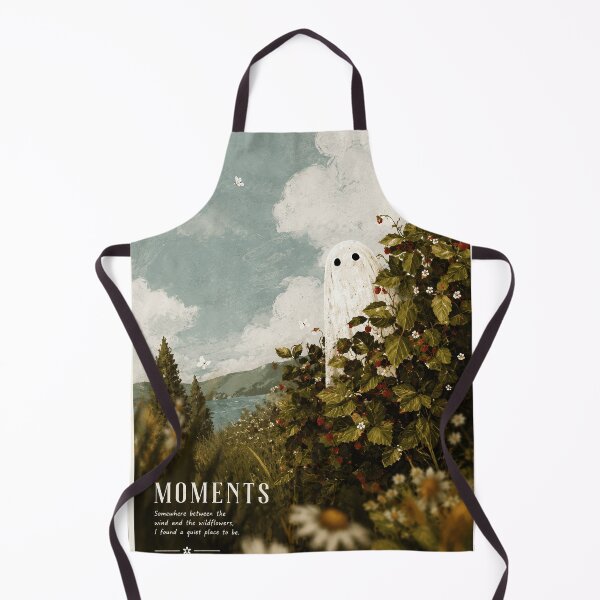 Item preview, Whimsical Ghost Meadow Scene with Vintage Storybook Landscape Mood designed and sold by ferminhays.