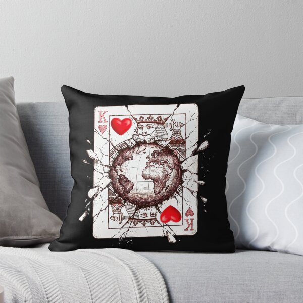 Item preview, Shattered King of Hearts Planet Earth Surreal Art designed and sold by rich-moda.