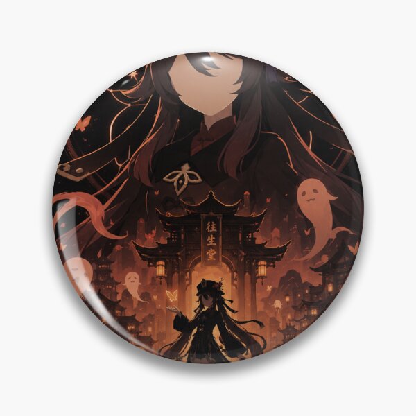 Item preview, Hu Tao Inspired Pyro Ghost Anime Fantasy Design designed and sold by ijunk.