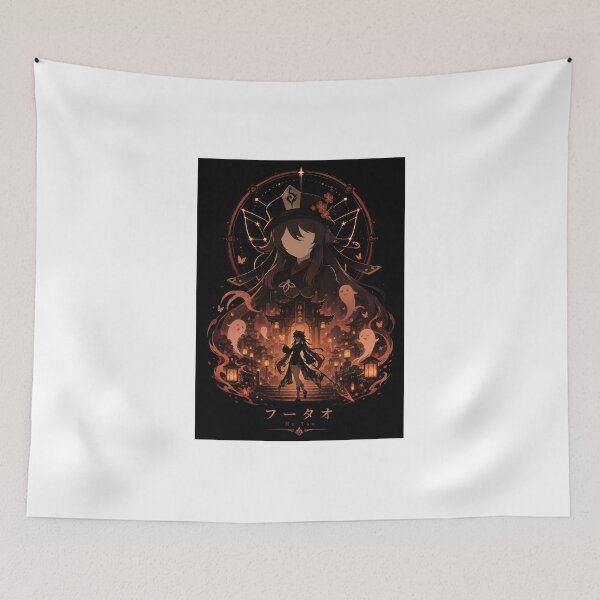 Item preview, Hu Tao Inspired Pyro Ghost Anime Fantasy Design designed and sold by ijunk.