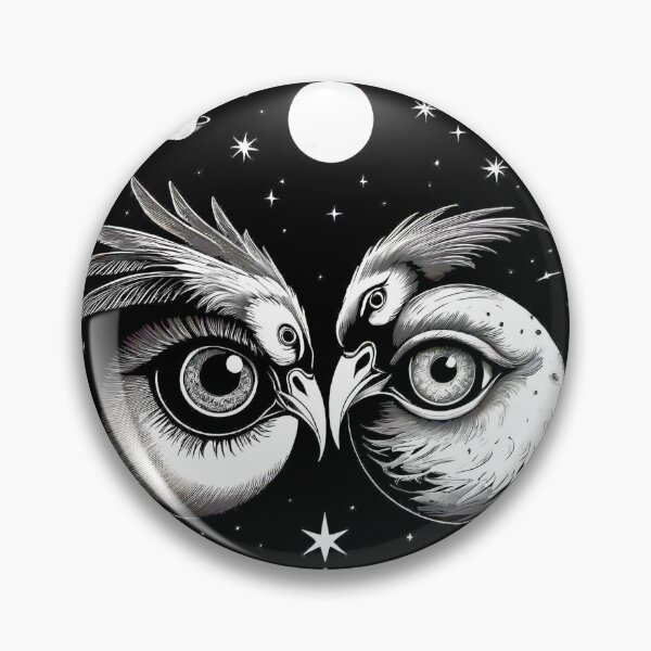Item preview, Mystical Bird's Eyes and Celtic Night in B&W. designed and sold by Giulivo Store Graphic.