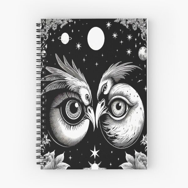 Item preview, Mystical Bird's Eyes and Celtic Night in B&W. designed and sold by Giulivo Store Graphic.