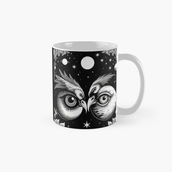 Item preview, Mystical Bird's Eyes and Celtic Night in B&W. designed and sold by Giulivo Store Graphic.