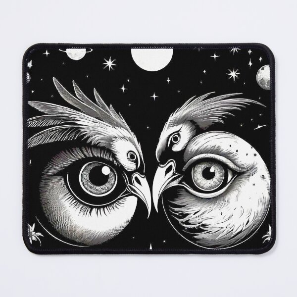 Item preview, Mystical Bird's Eyes and Celtic Night in B&W. designed and sold by Giulivo Store Graphic.