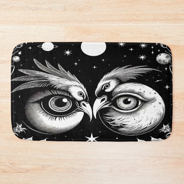 Item preview, Mystical Bird's Eyes and Celtic Night in B&W. designed and sold by Giulivo Store Graphic.