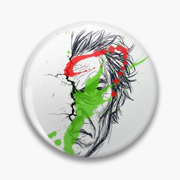 Item preview, Abstract Sketch Face Neon Green Red Paint Pop Art designed and sold by rich-moda.