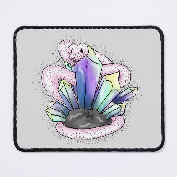 Item preview, Pretty Pink Snake and Crystal designed and sold by Milky Willows.