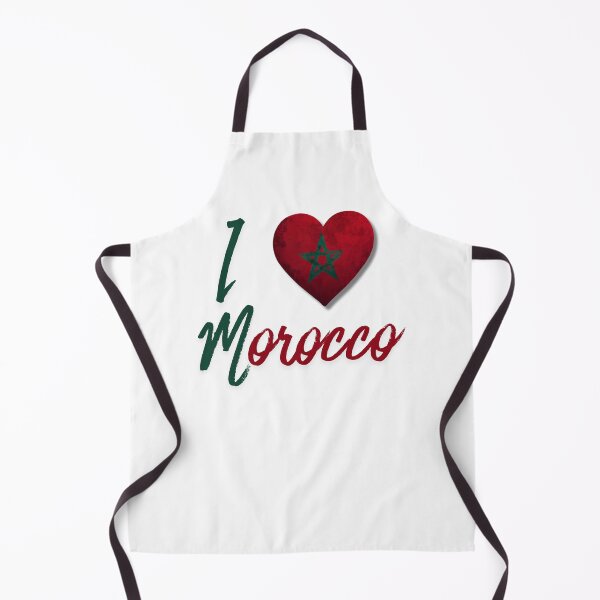 Item preview, I Love Morocco - Classic Flag Heart designed and sold by positivitymed.