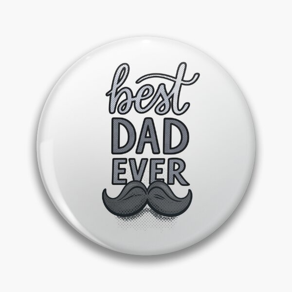 Item preview, Best Dad Ever with Black/White/Gray Mustache designed and sold by jeweleddesigns.