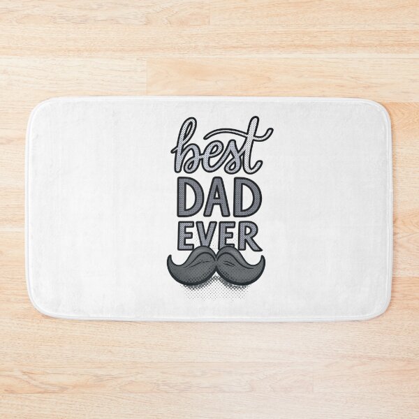 Item preview, Best Dad Ever with Black/White/Gray Mustache designed and sold by JeweledDesigns.