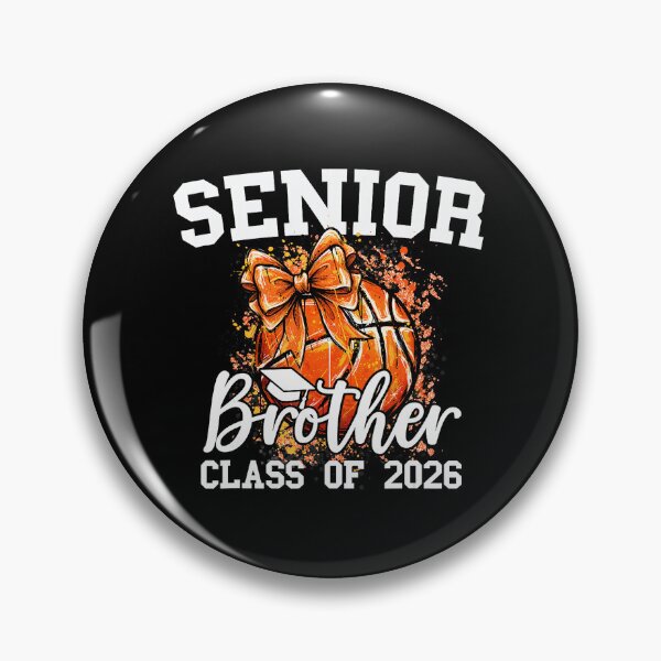 Item preview, Senior Brother Class of 2026 Coquette Basketball Graduation Bow designed and sold by allistermariam.