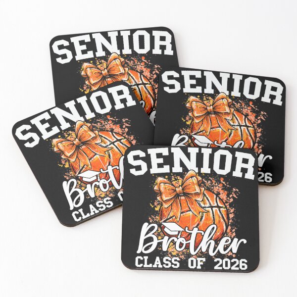 Item preview, Senior Brother Class of 2026 Coquette Basketball Graduation Bow designed and sold by allistermariam.