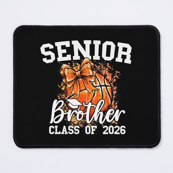 Item preview, Senior Brother Class of 2026 Coquette Basketball Graduation Bow designed and sold by allistermariam.