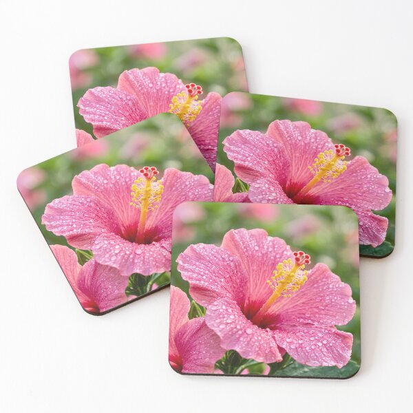 Item preview, Dewy Pink Hibiscus Flower Aesthetic designed and sold by Fashion Lovers Hub.