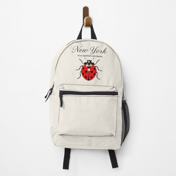 Item preview, New York Nine-Spotted Lady Beetle Retro Poster designed and sold by The-Drip-Studio.