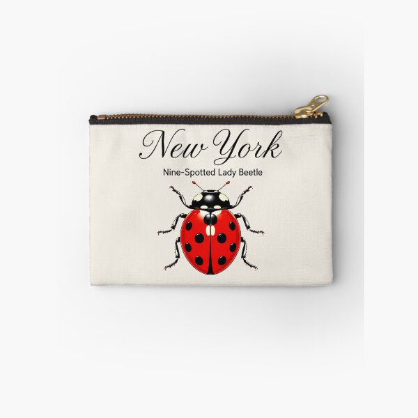 Item preview, New York Nine-Spotted Lady Beetle Retro Poster designed and sold by The-Drip-Studio.