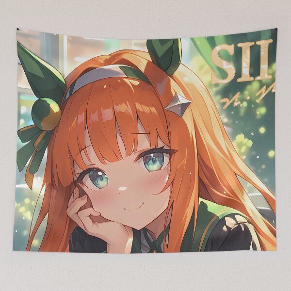 Item preview, Silence Suzuka Uma Musume Pretty Derby Orange Hair School Uniform Glow designed and sold by SuperTeamCanada.