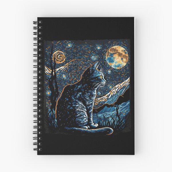 Item preview, Starry Night Cat Van Gogh Cat Lover Cat Mom, Cat Dad  designed and sold by Littermin.