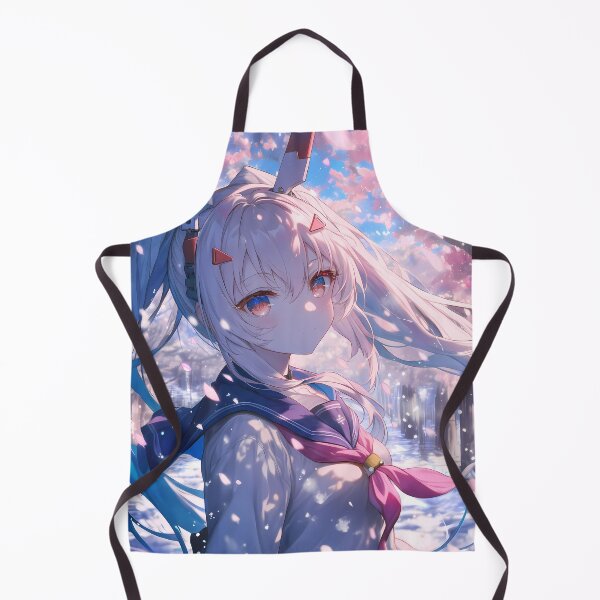 Item preview, Ayanami Azur Lane Snow Cherry Blossoms Twilight School Uniform Blue Hair designed and sold by SuperTeamCanada.