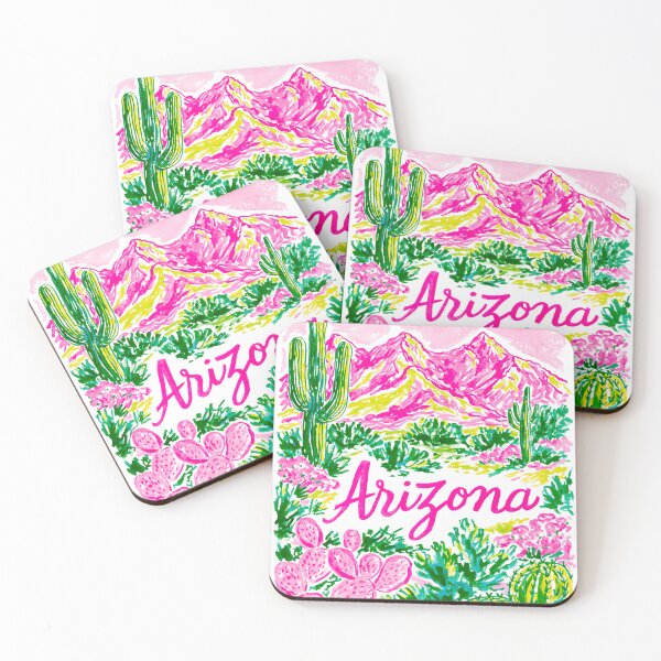 Item preview, Arizona Desert | Pink & Green Preppy Cactus Aesthetic Design designed and sold by ThePreppyArtist.