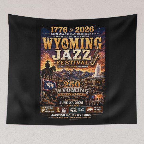 Item preview, WYOMING JAZZ FESTIVAL -  June 27, 2026 - 250th Anniversary 1776 - 2026 designed and sold by DBM Photo Art 1.