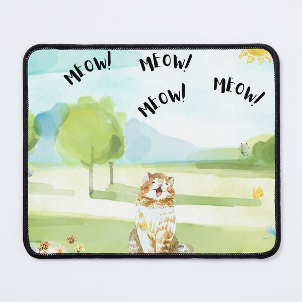 Item preview, Happy Cat Meowing designed and sold by TeeGeeTees.