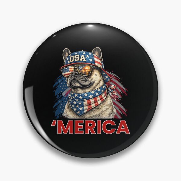 Item preview, French Bulldog America Patriotic Vintage Dog Lover T-Shirt for USA Pet Owners designed and sold by Teetreasure2.