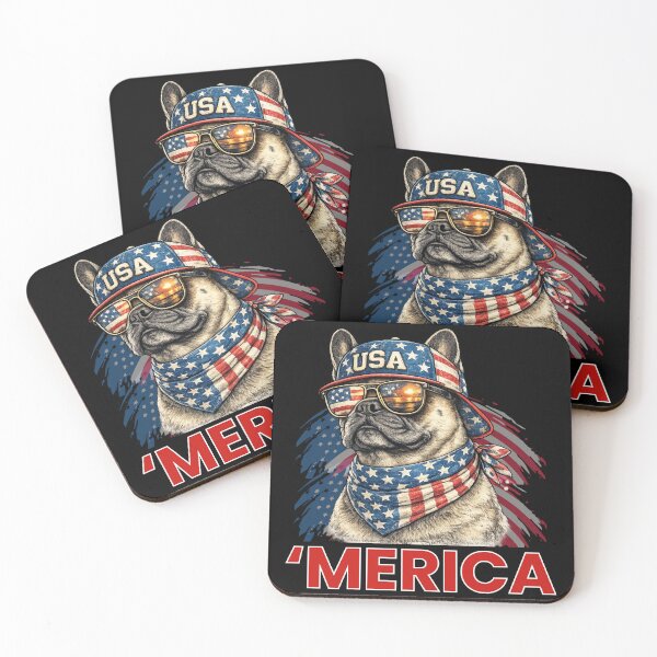 Item preview, French Bulldog America Patriotic Vintage Dog Lover T-Shirt for USA Pet Owners designed and sold by Teetreasure2.