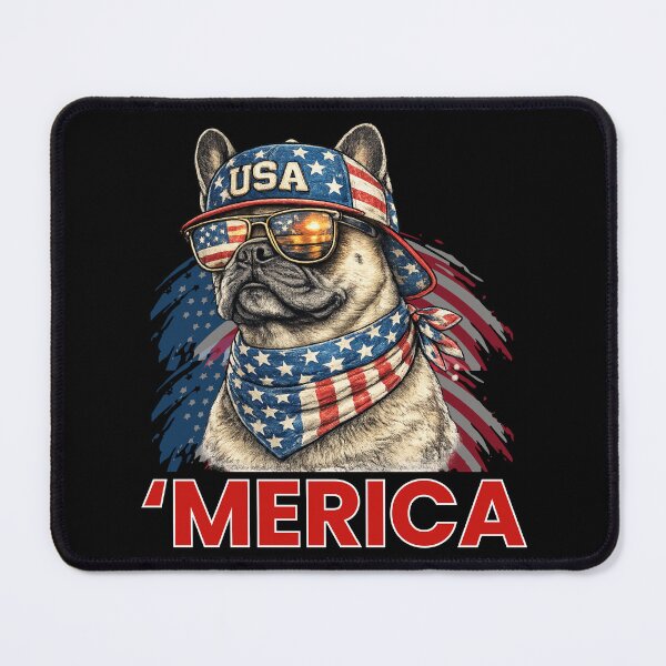 Item preview, French Bulldog America Patriotic Vintage Dog Lover T-Shirt for USA Pet Owners designed and sold by Teetreasure2.
