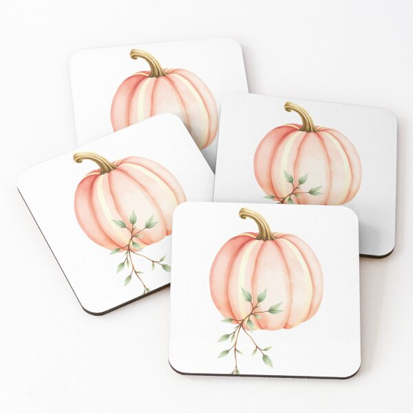 Item preview, Watercolor Soft Pink Pumpkin Botanical Art designed and sold by Vida e Arte.