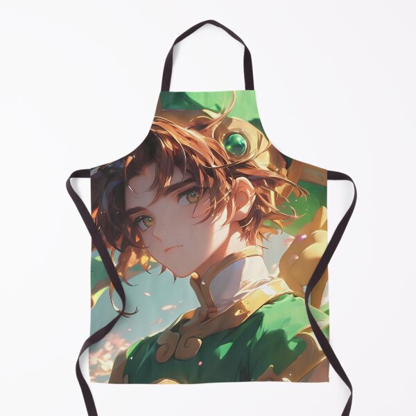 Item preview, Syaoran Li Cardcaptor Sakura Determined Gaze Green Outfit Cherry Petals designed and sold by SuperTeamCanada.