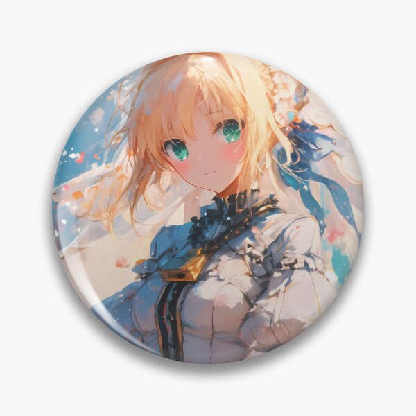 Item preview, Saber Bride Fate Grand Order White Armor Petals Dreamy Sword designed and sold by SuperTeamCanada.