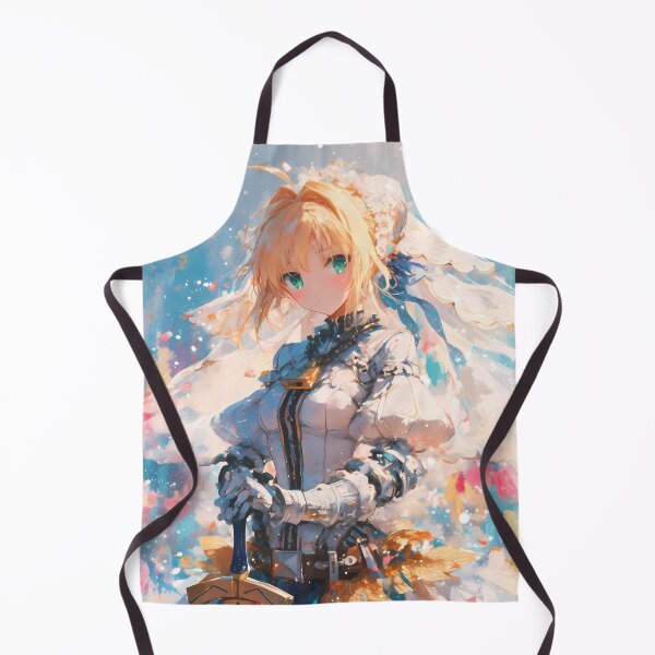 Item preview, Saber Bride Fate Grand Order White Armor Petals Dreamy Sword designed and sold by SuperTeamCanada.