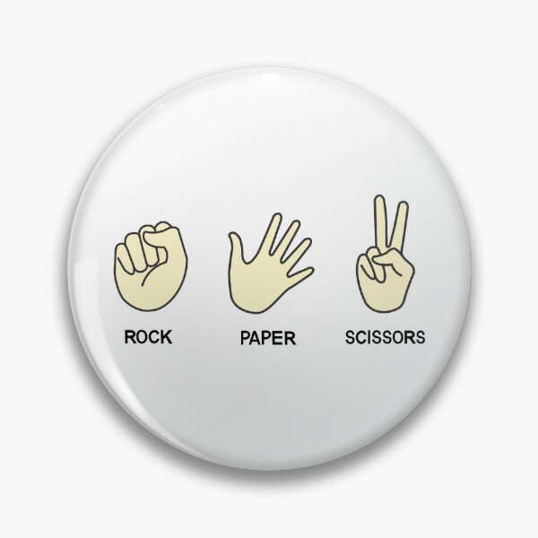 Item preview, Classic Rock Paper Scissors Hand Game Art designed and sold by rich-moda.