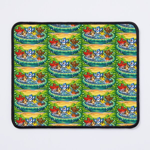 Item preview, Birdbath Splash Party – Colorful Cartoon Birds designed and sold by The Art Queen Of Michigan .