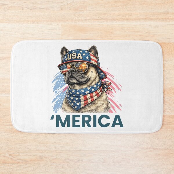 Item preview, French Bulldog America Patriotic Vintage Dog Lover T-Shirt for USA Pet Owners designed and sold by Teetreasure2.