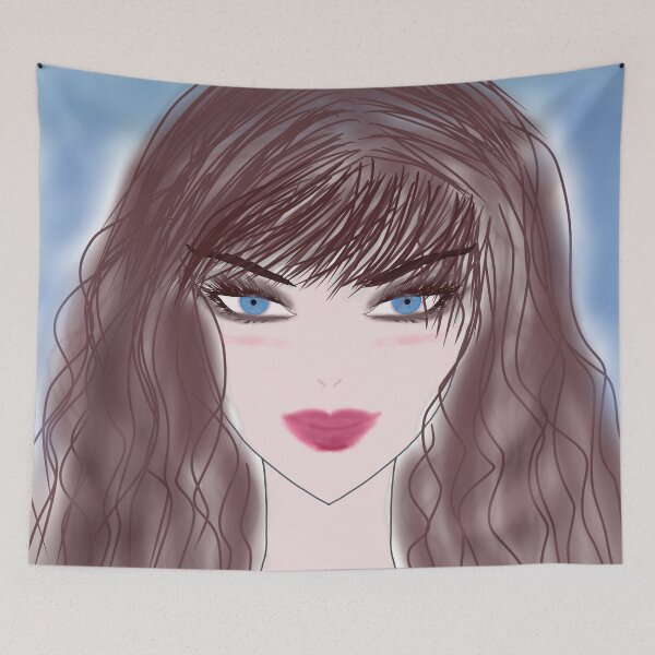 Item preview, Beautiful Anime Woman with Blue Eyes designed and sold by Ployphaiphai .