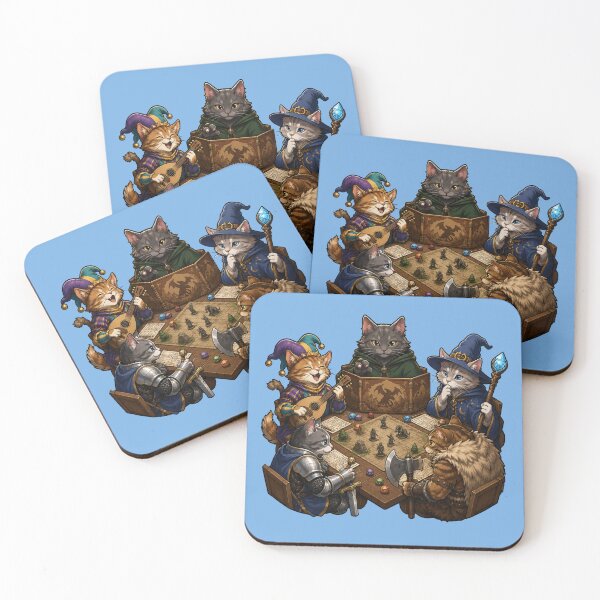 Item preview, Fantasy Cats Tabletop RPG Game Night designed and sold by extrisiceye.