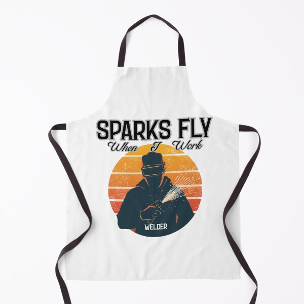 Item preview, Funny Welder Gift - Sparks Fly When I Work Retro Welding T-Shirt designed and sold by Meharshop.