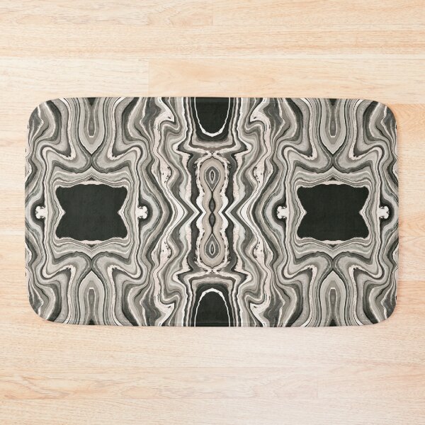 Item preview, Abstract Agate Mirror Pattern | Black Grey Marble Geode Symmetrical  designed and sold by Dino-Lune.