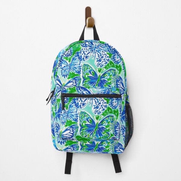Item preview, Blue & Green Butterfly Pattern | Preppy Colorful Butterfly Design designed and sold by ThePreppyArtist.