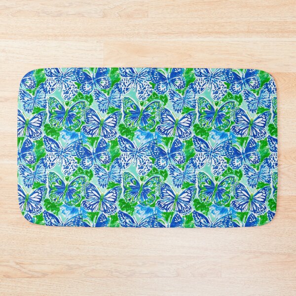 Item preview, Blue & Green Butterfly Pattern | Preppy Colorful Butterfly Design designed and sold by ThePreppyArtist.